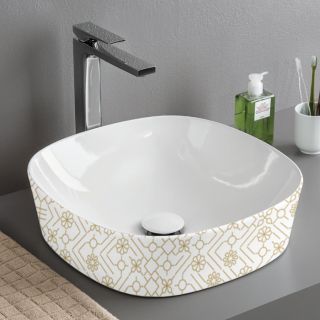 Раковина ArtCeram Ghost GHL001 01 90 белая El moro 41.5 см